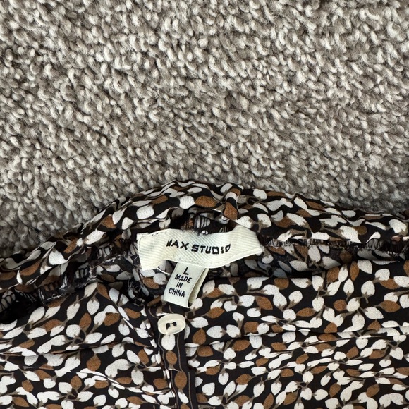 Max Studio Floral Black and White Women's Skirt - Picture 4 of 10